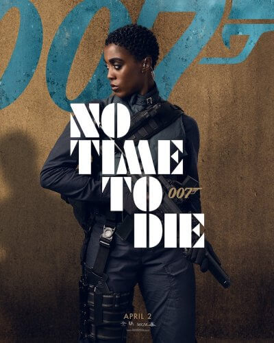 lashana lynch no time to die jamess bond character poster