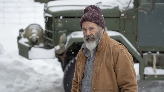 FATMAN trailer sees Mel Gibson’s grisly Santa eluding a hitman